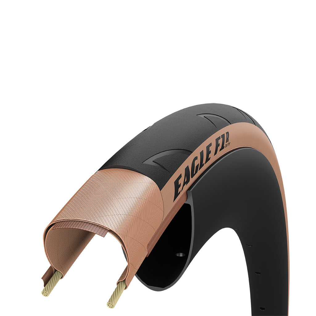 Eagle F1 R Tubeless Complete Tire, 700 x 32c, Tan