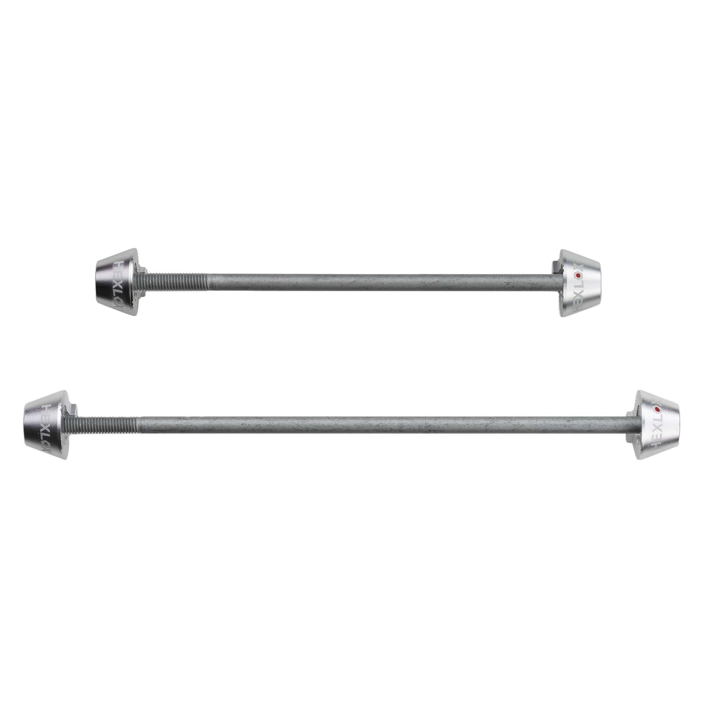 Hexlox Wheel Skewer MTB F/R Set Silver