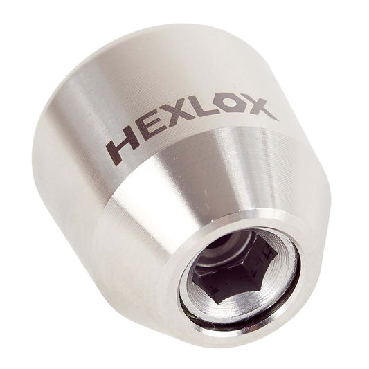 Hexlox Hexnut Axle Nut M9 Front Silver