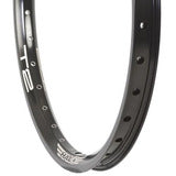 T2 20" Rim, Machined Sidewall, 36h, Black/Silver