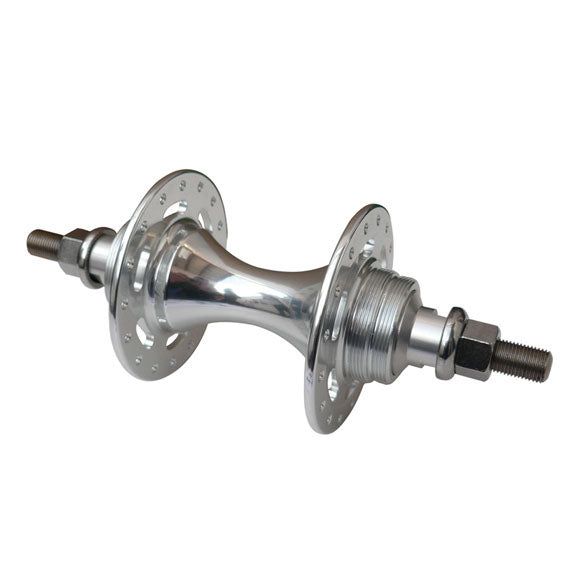 Track rear hub, (fixed/freewheel) 32h, Silver