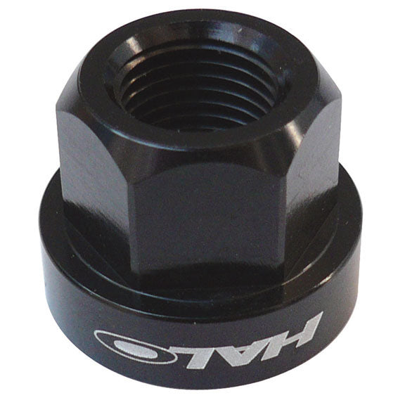 Alloy Axle Nuts, 10mm, Black, Pair