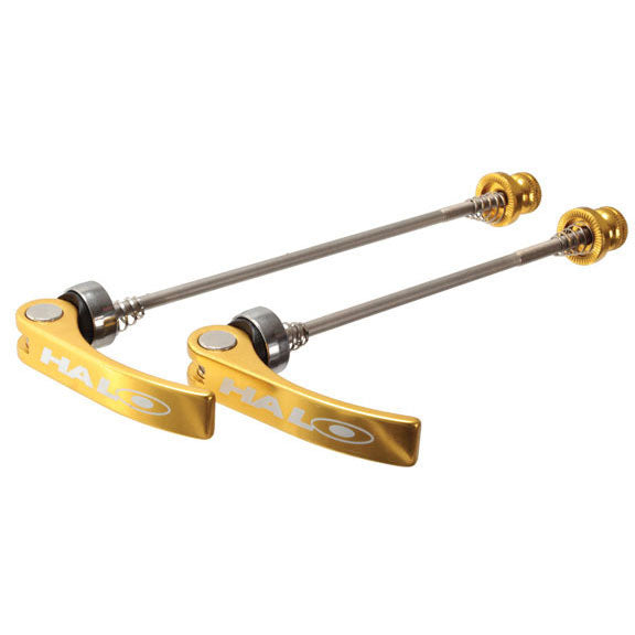 Porkies QR Skewers, CrMo, Gold, Pair