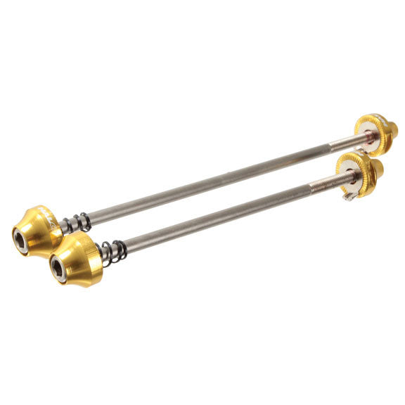 Hex Key Wheel Skewers, F/R, Gold