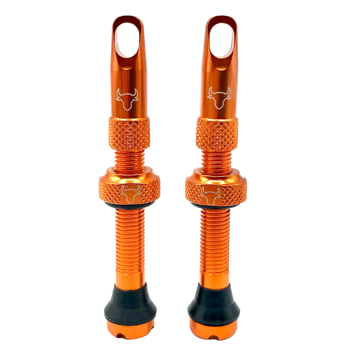 Tubeless Valve Stem, 42mm (Pair) - Orange