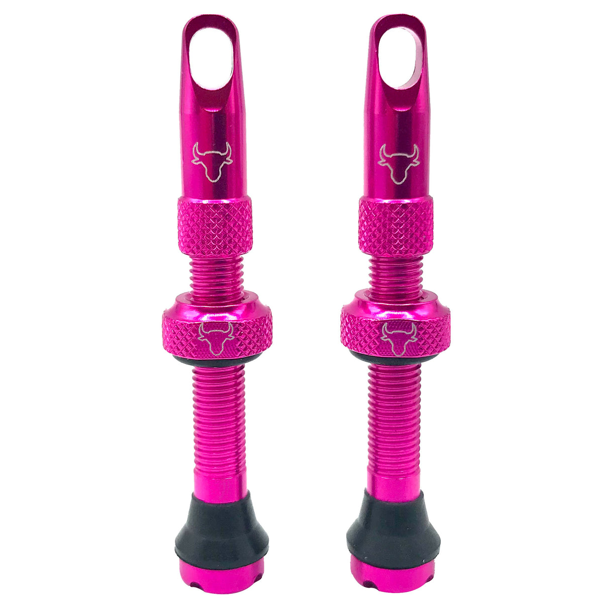 Tubeless Valve Stem, 42mm (Pair) - Pink