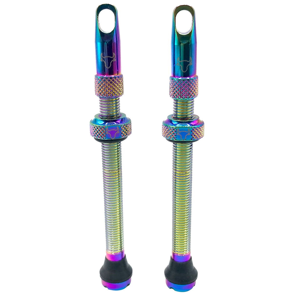 Tubeless Valve Stem, 65mm (Pair) - Oil Slick