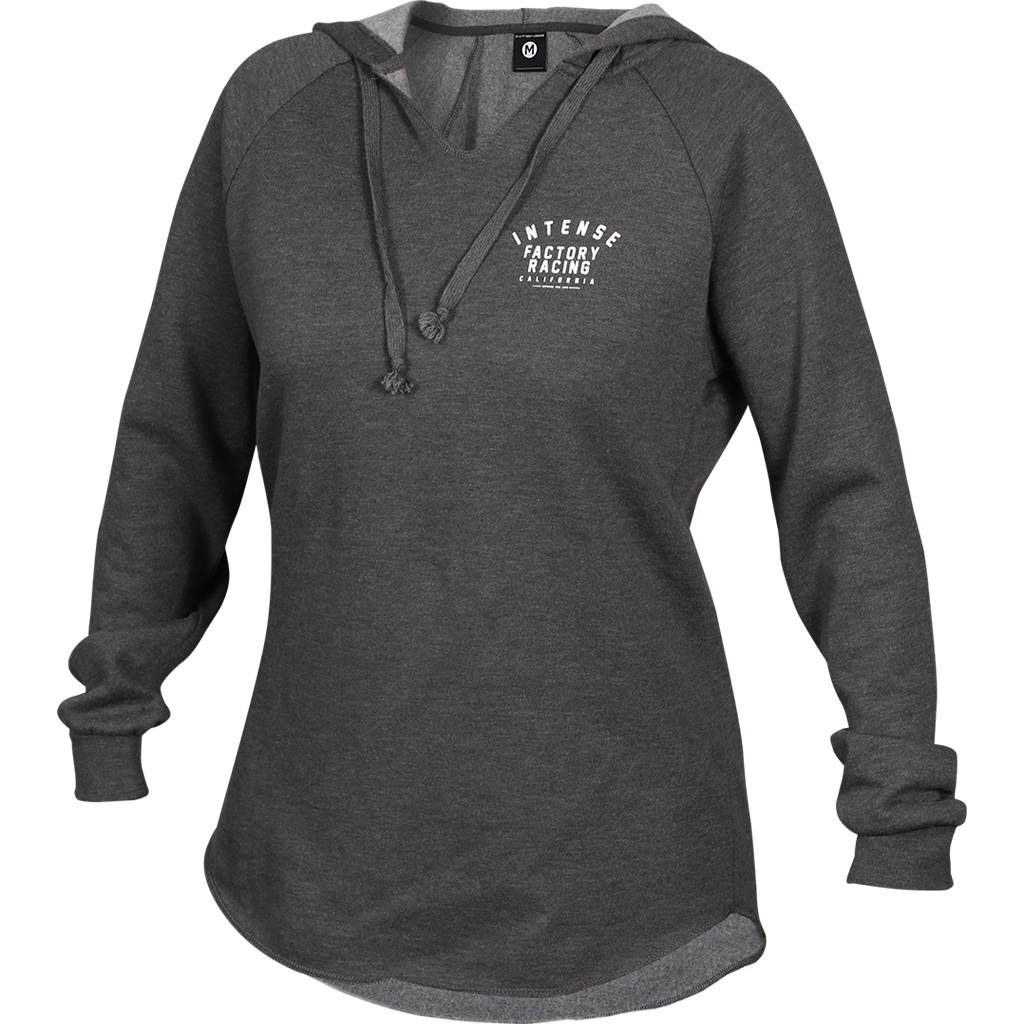Women's INTENSE Factory Racing Grey Pullover Hoodie