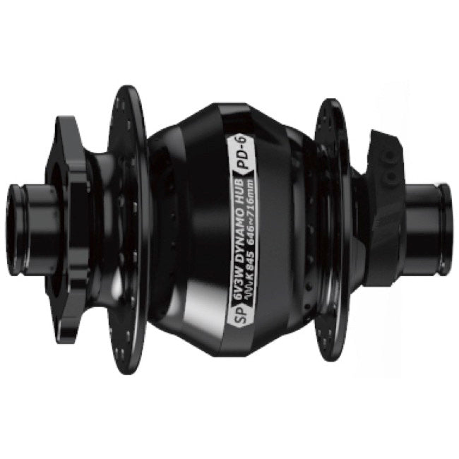 PD-6 IS-Disc Front T-A Hub, 15x100mm, 32h - Black