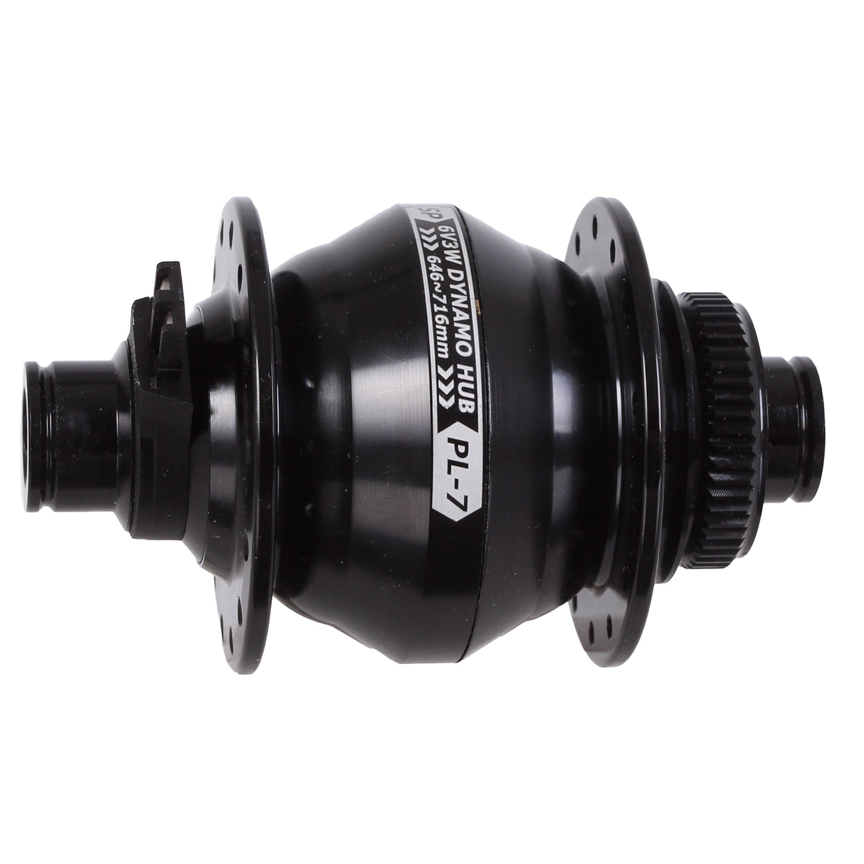 PL-7 CL-Disc Front T-A Hub, 12x100mm, 28h - Black