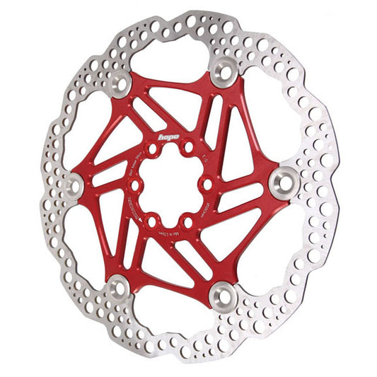 Hope Floating Disc Brake Rotor - 180mm 6-Bolt Red