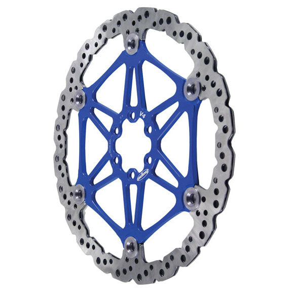 Hope Floating Disc Brake Rotor - 160mm 6-Bolt Blue