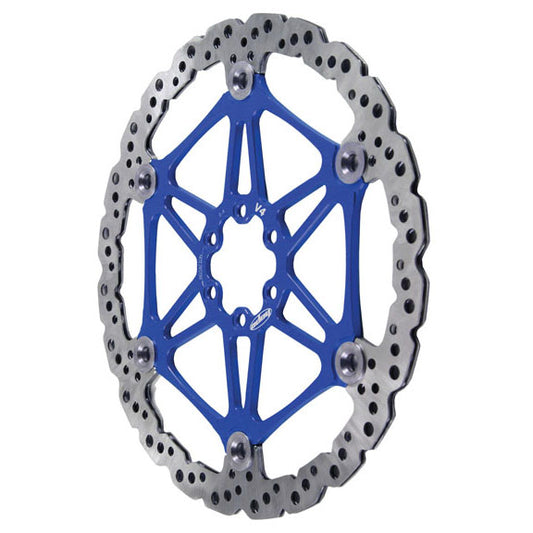 Hope Floating Disc Brake Rotor - 180mm 6-Bolt Blue