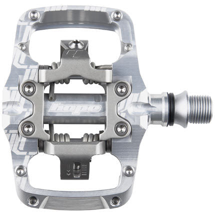 Hope Union TC Pedals - Dual Sided Clipless with Platform 9/16" Silver