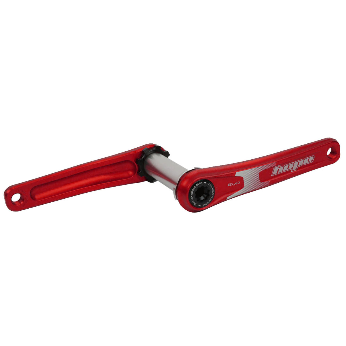 Evo Crankset No Spider(68/73mm), 155mm, Red