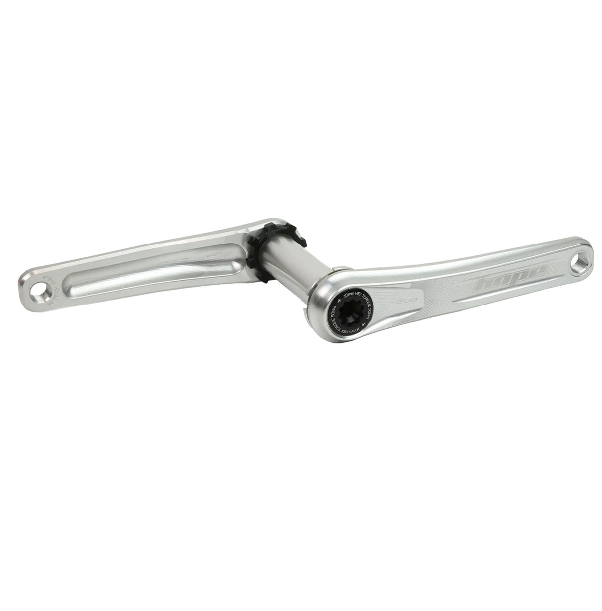 Evo Crankset No Spider(68/73mm), 155mm, Silver