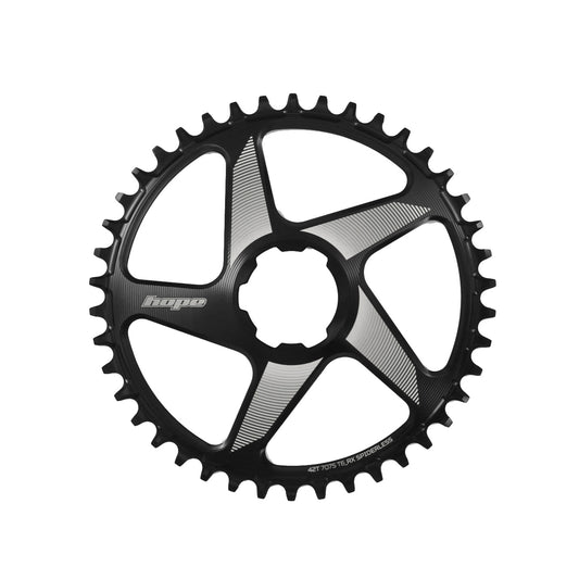 Hope RX Spiderless Chainring - 38t Hope Direct Mount Black