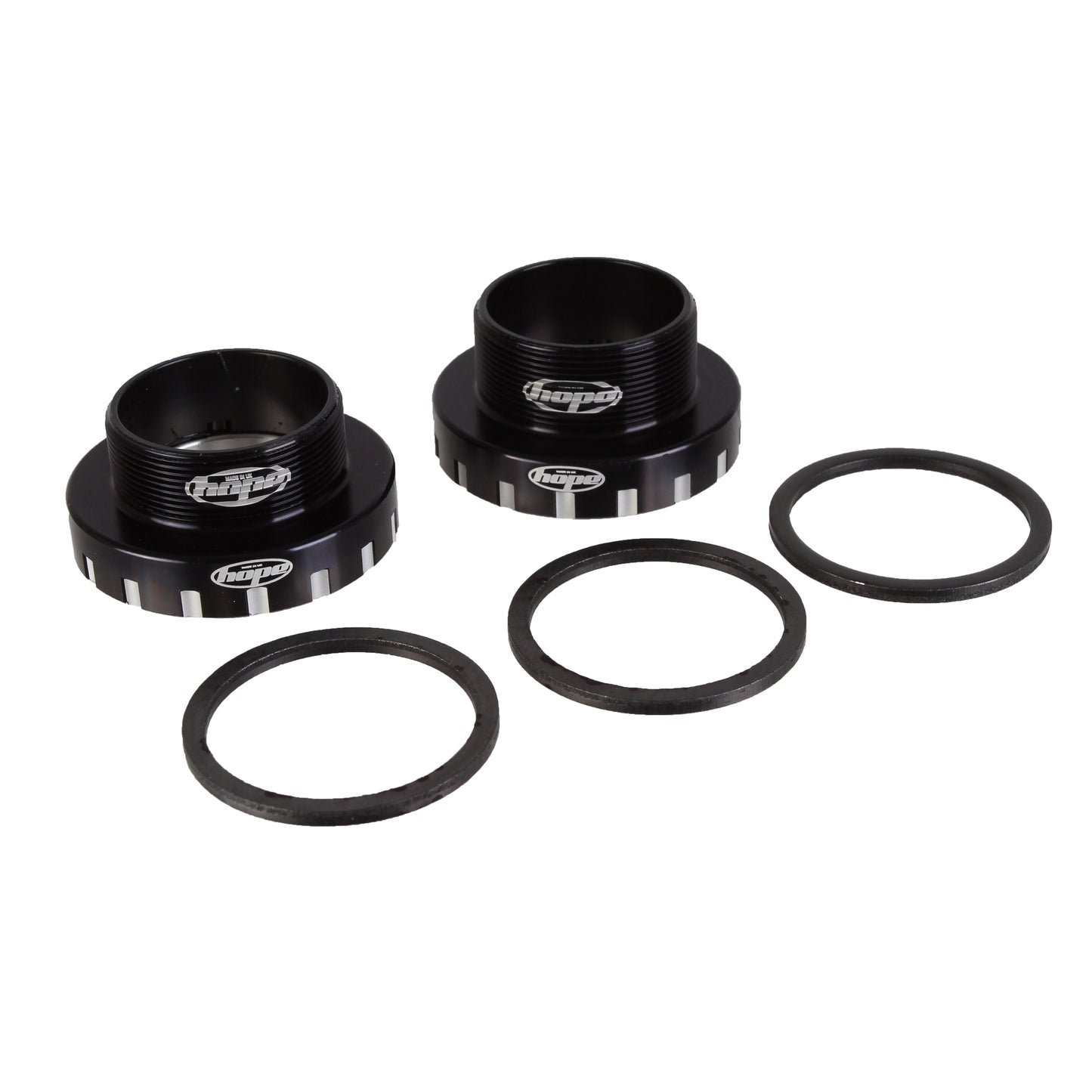 Hope BSA30 Threaded Bottom Bracket - 68/73/83/100/120mm For 30mm Spindle Stainless BLK