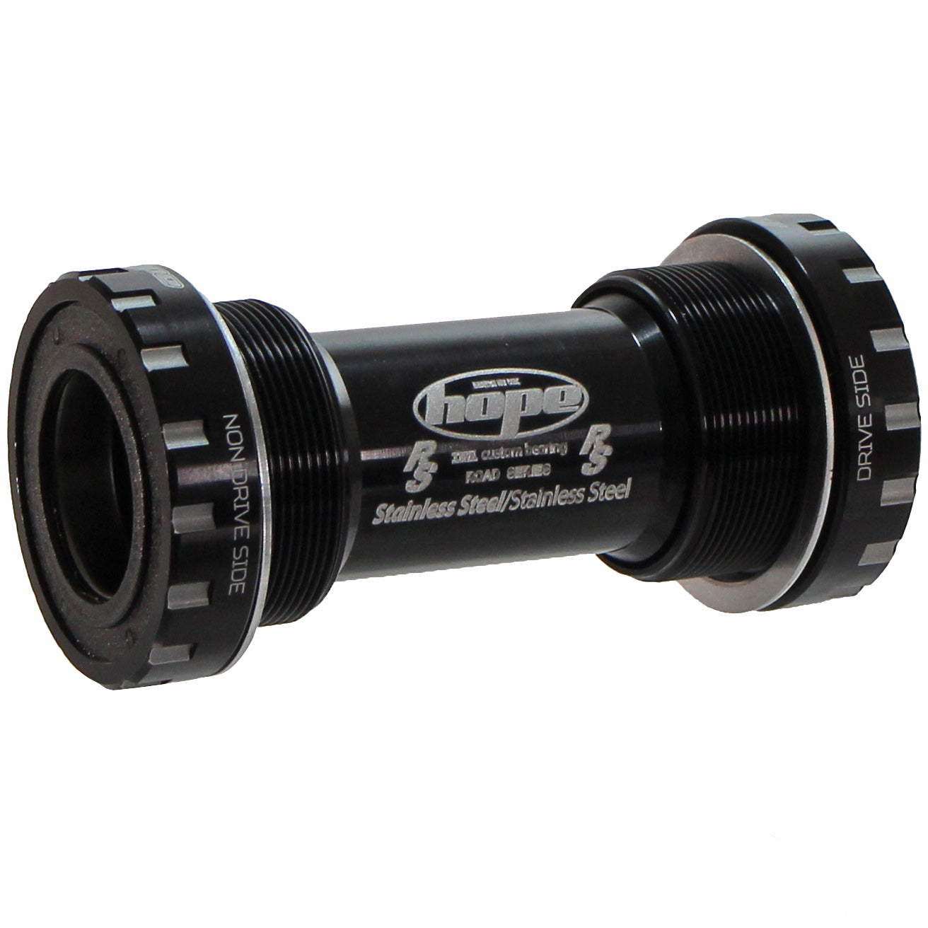 Hope BSA Threaded Bottom Bracket - 68mm Road For 24mm Spindle Stainless BLK