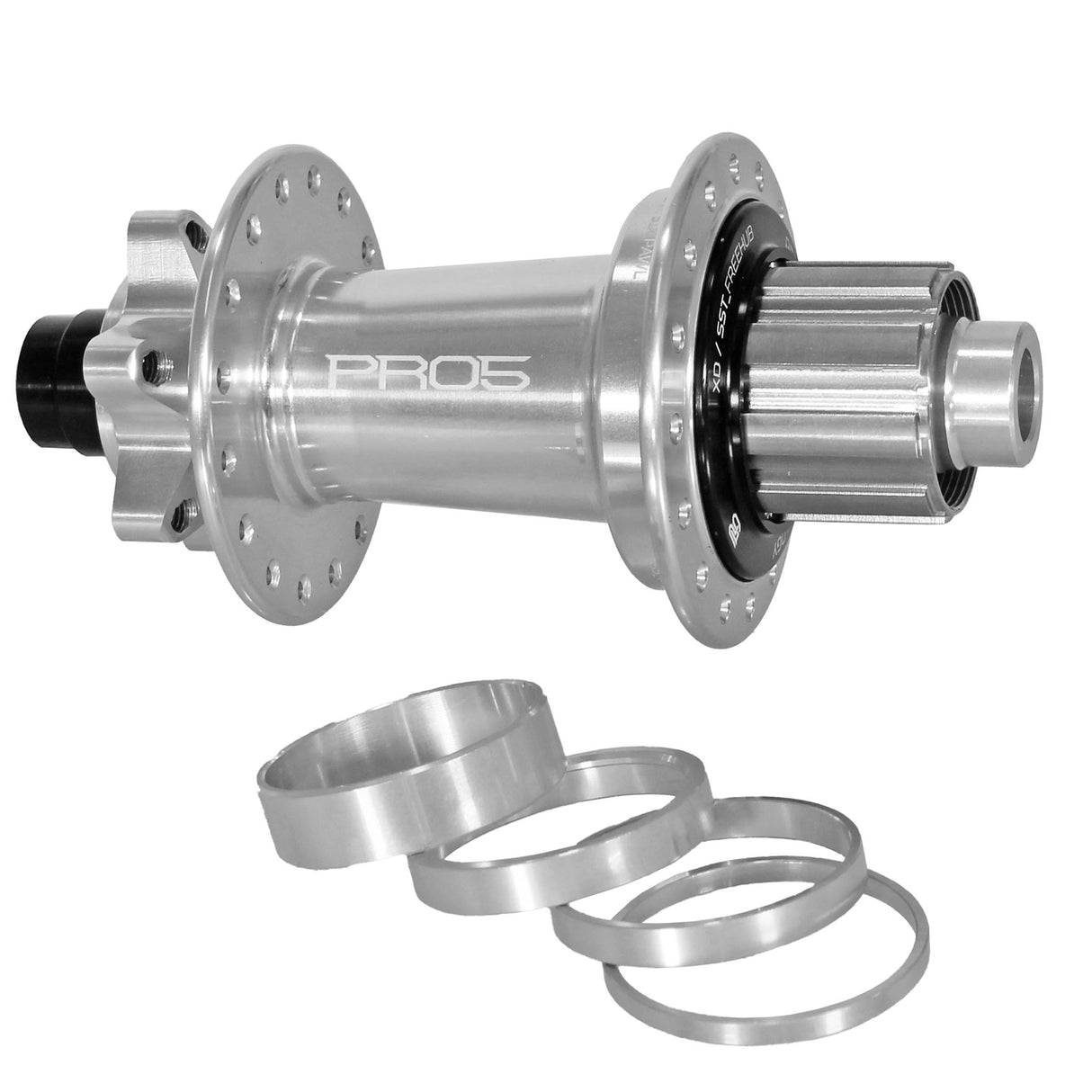 Pro5 Singlespeed Disc R TA Hub(32h), 12x142mm, Silver