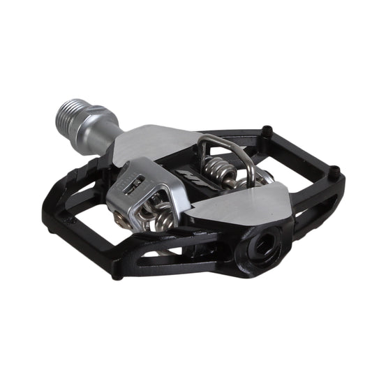 HT Pedals GT1 Clipless Platform Pedals CrMo - Black/Silver