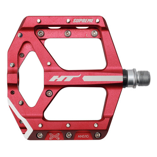 HT Components ANS10 Pedals - Platform Aluminum 9/16" Red