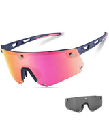 Unisex Polarized Cycling Glasses with 2 Replaceable Lenses