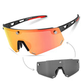 Unisex Polarized Cycling Glasses with 2 Replaceable Lenses