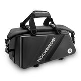 ROCKBROS Bike Trunk Bag Top Expandable Rear Rack Bag, EVA Hard Shell