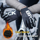 ROCKBROS Full Finger Cycling Gloves, Motorcycle Mountain Bike Gloves for Men