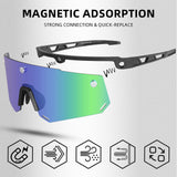 Unisex Polarized Cycling Glasses with 2 Replaceable Lenses