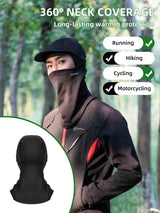 ROCKBROS Balaclava Thermal Full Face Ski Mask with Brim Windproof Neck Warmer