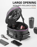 ROCKBROS Waterproof Tail Motorcycle Tail Rear Seat Bag 12.5L Storage Backpacks Hard Shell