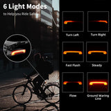 Tail Light with Turn Signals Remote Brake USB