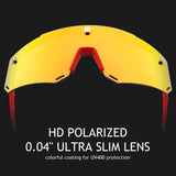 Unisex Polarized Cycling Glasses with 2 Replaceable Lenses