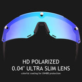 Unisex Polarized Cycling Glasses with 2 Replaceable Lenses