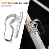 ROCKBROS 2-in-1 Bike Cup Holder Adjustable Bottle Cage for Handlebars & Seat Post