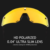 Unisex Polarized Cycling Glasses with 2 Replaceable Lenses