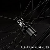 ROCKBROS 700c Carbon Fiber Disc Rim 38/50/65 mm  1.6-1.7 kg Clincher Wheelset