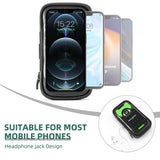 ROCKBROS Bike Phone Mount Bag 270°Rotatable Quick Release Bike Phone Holder Handlebar Bag