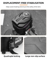 ROCKBROS Waterproof Tail Motorcycle Tail Rear Seat Bag 12.5L Storage Backpacks Hard Shell