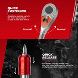 1/4-Inch Ratchet Socket Wrench Set 2.5-8mm Allen Hex Torx Sockets for Road  Mountain Bike Maintenance