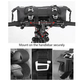 ROCKBROS 12L-20L Waterproof Bikepacking Handlebar Bags with 2 Dry Packs for Bikes