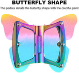 ROCKBROS Colorful MTB Bike Pedals Durable Aluminum Anti-Skid 3 Bearings 9/16" Platform