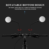 ROCKBROS 360° Adjustable HD Bike Mirror, Wide Angle Convex for Men Women
