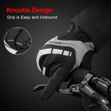 Fleece Full Finger Cycling Gloves, Motorcycle and Mountain Bike Gloves
