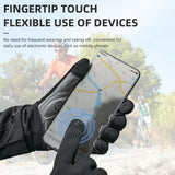 ROCKBROS Men's Mountain Bike Gloves Touch Screen Anti-Slip Full Finger MTB Gloves