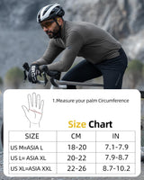 ROCKBROS Full Finger Cycling Gloves, Motorcycle Mountain Bike Gloves for Men
