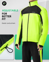 ROCKBROS Cycling Bike Winter Thermal Windproof Jackets for Men Cold Weather Hiking