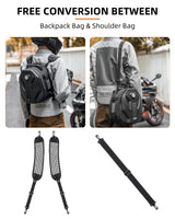 ROCKBROS Waterproof Tail Motorcycle Tail Rear Seat Bag 12.5L Storage Backpacks Hard Shell